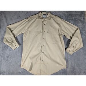 Patagonia Men's Small Khaki Long Sleeve Button Up Iron Forge Work Utility Shirt